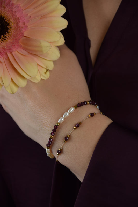 Bransoletka LUNA GRANAT