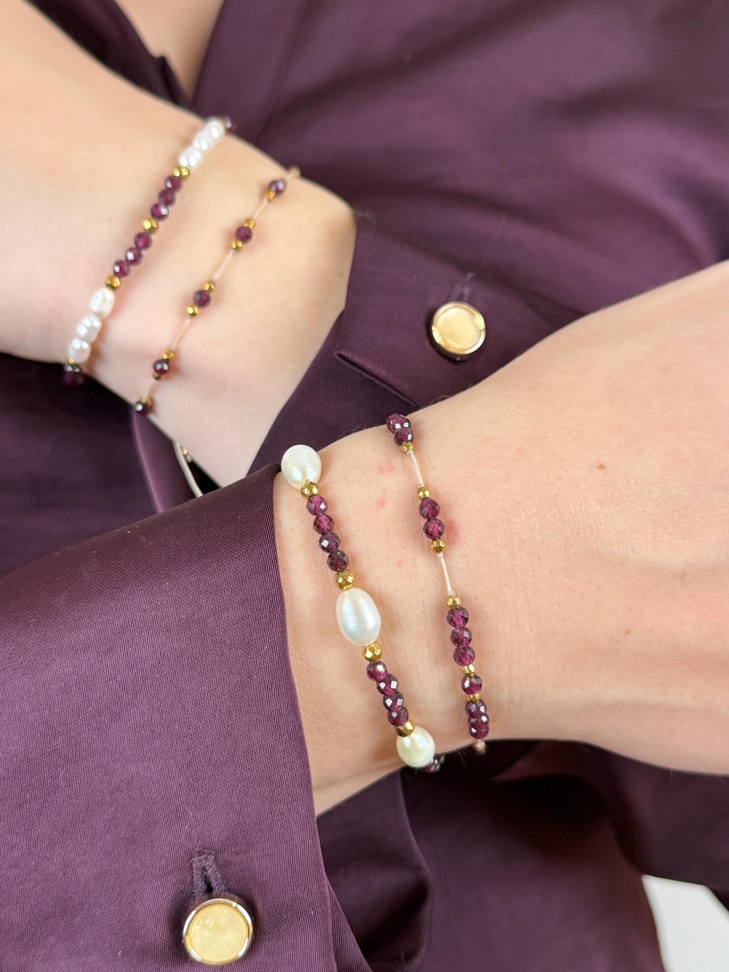 Bransoletka LUNA GRANAT