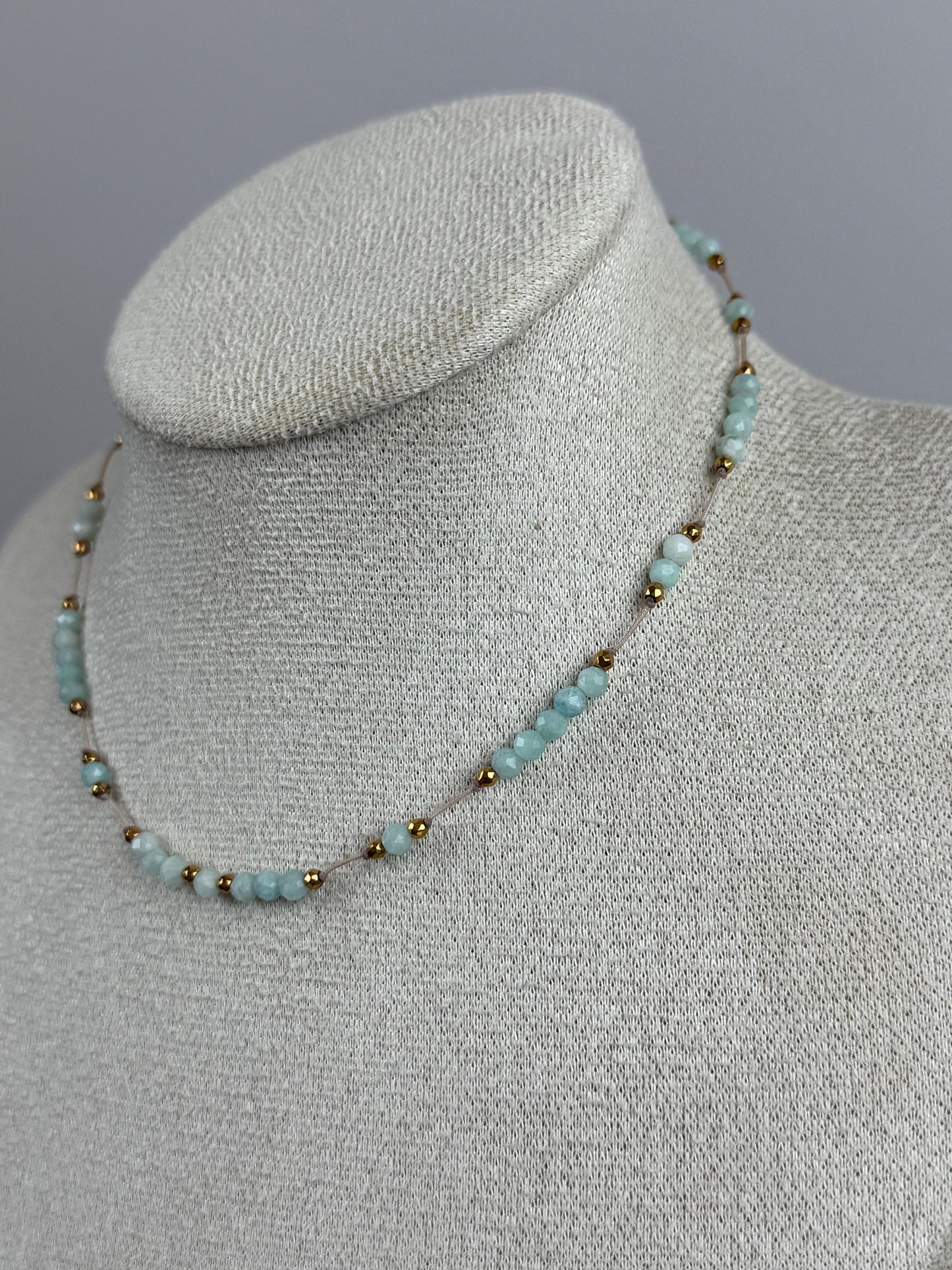 Naszyjnik SELENE AMAZONIT