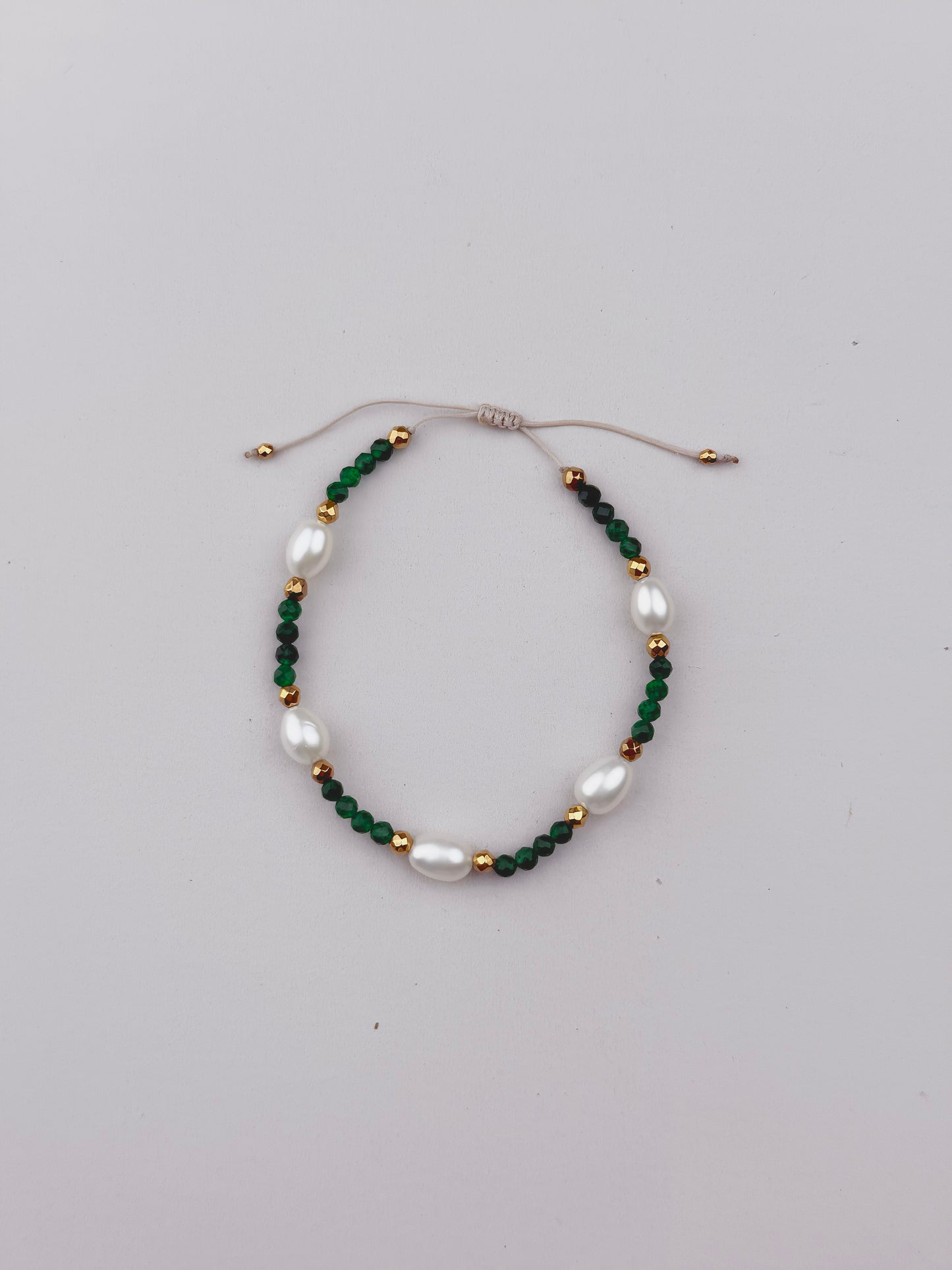 Bransoletka IRIS JADEIT BUTELKOWY