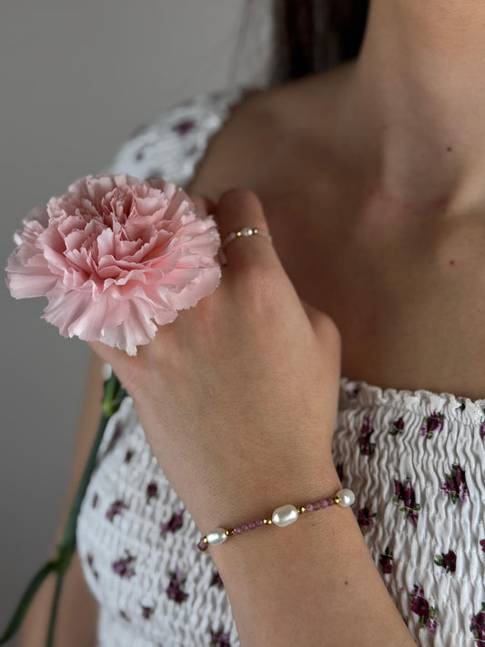 Bransoletka IRIS Różowy Turmalin