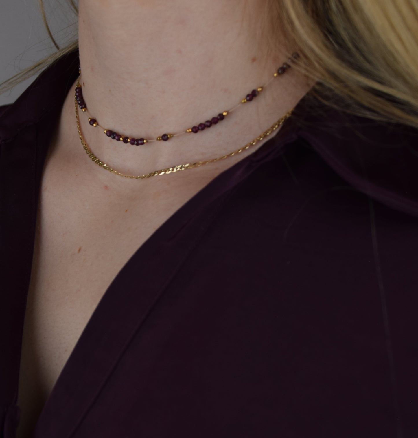 Naszyjnik SELENE NASZYJNIK GRANAT