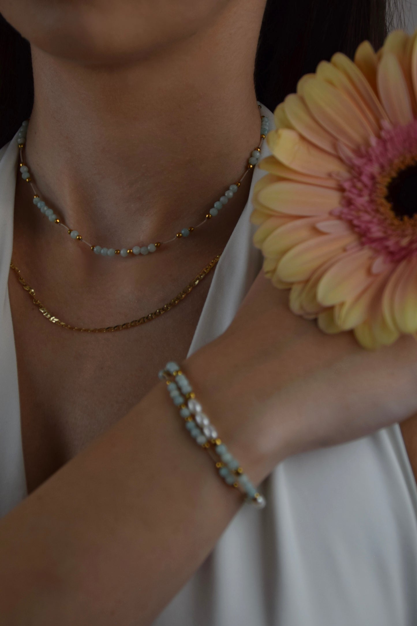 Naszyjnik SELENE AMAZONIT