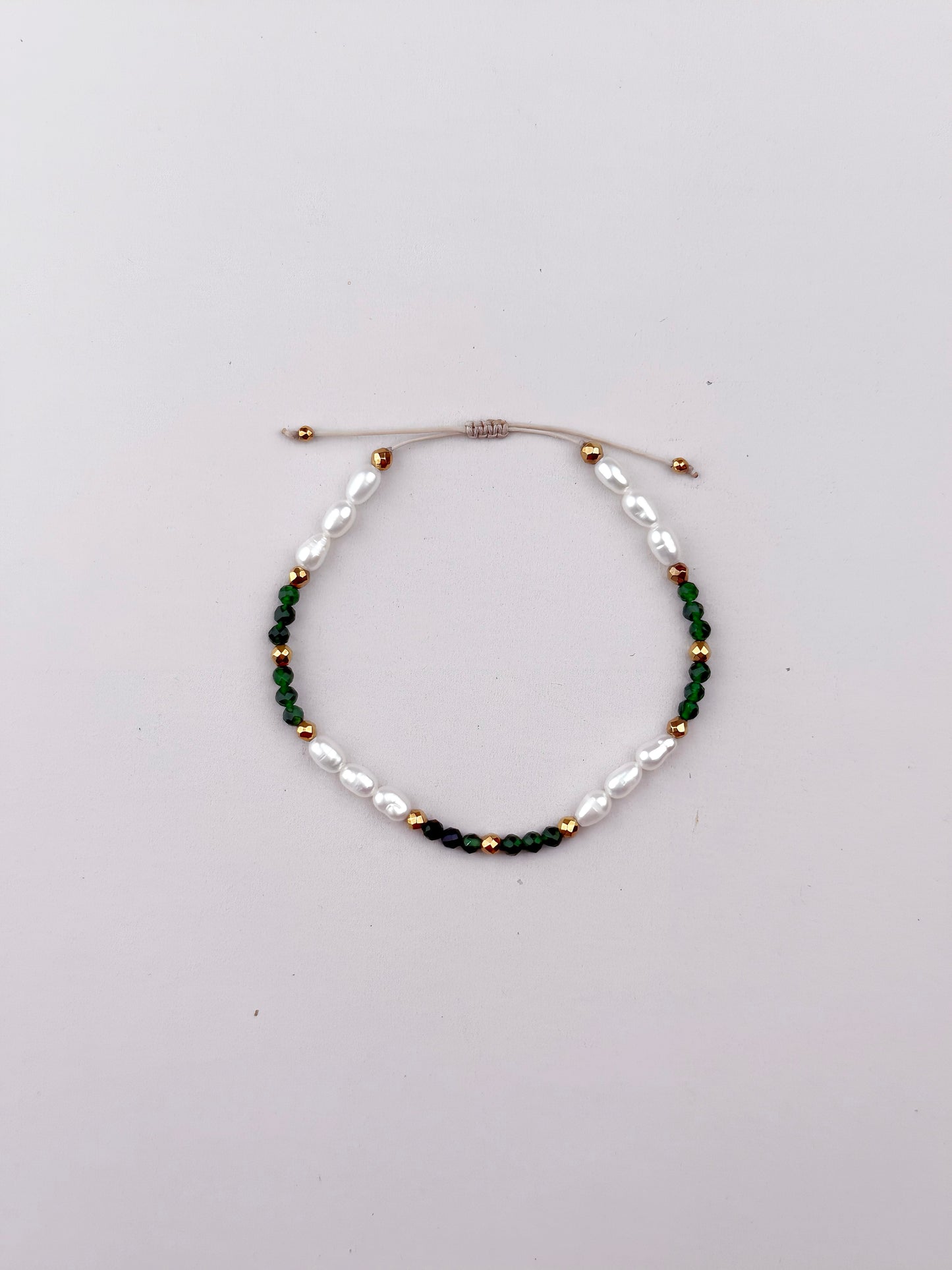 Bransoletka LUNA JADEIT BUTELKOWY